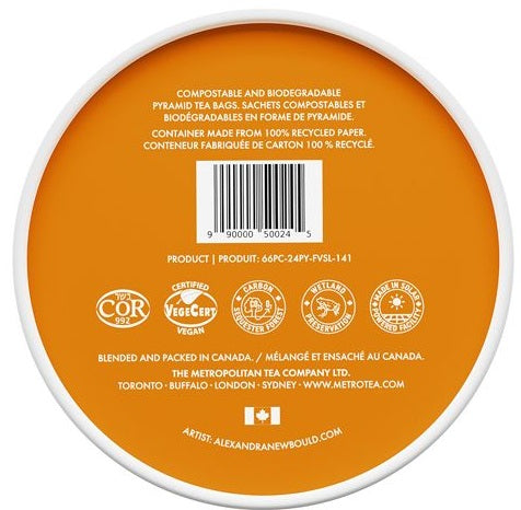 Metropolitan Tea M21 Golden Maple Cream Tea Can Of 24 Bags by Kitchen Niche