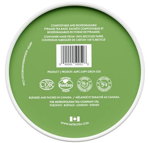 Metropolitan Tea M21 Jasmine Green Tea Can Of 24 Bags by Kitchen Niche