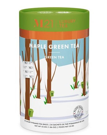 Metropolitan Tea M21 Maple Green Tea Can Of 24 Bags by Kitchen Niche