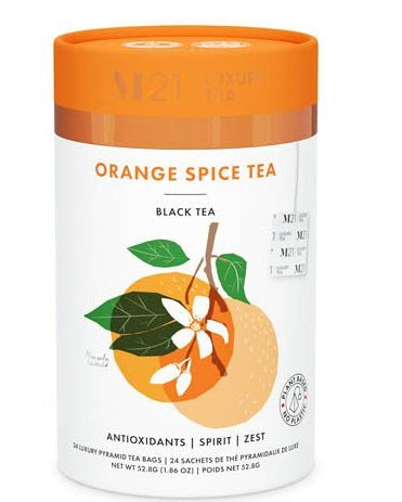 Metropolitan Tea M21 Orange Spice Tea Can Of 24 Bags by Kitchen Niche