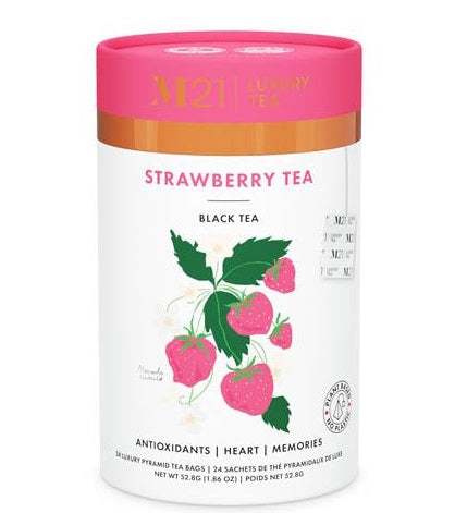 Metropolitan Tea M21 Strawberry Tea Can Of 24 Bags by Kitchen Niche
