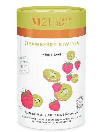 Metropolitan Tea M21 Strawberry Kiwi Tea Can Of 24 Bags by Kitchen Niche