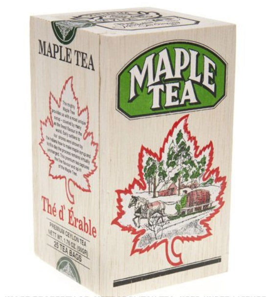 Metropolitan Tea Company Maple Tea Wooden Box of 25 Metropolitan Tea Company by Kitchen Niche