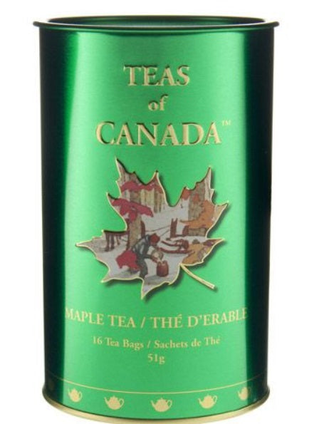 Metropolitan Tea Company Maple Tea Souvenir Tin Box of 16 Tea Bags Metropolitan Tea Company by Kitchen Niche