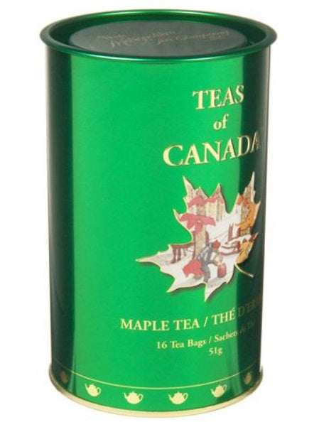 Metropolitan Tea Company Maple Tea Souvenir Tin Box of 16 Tea Bags Metropolitan Tea Company by Kitchen Niche