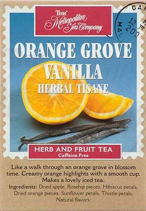 Metropolitan Tea Company Orange Grove Vanilla Herb & Fruit Tea by Kitchen Niche