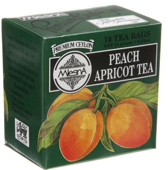 Metropolitan Tea Company Peach Apricot Tea Mini Pack of 10 Tea Bags Metropolitan Tea Company by Kitchen Niche