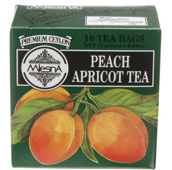 Metropolitan Tea Company Peach Apricot Tea Mini Pack of 10 Tea Bags Metropolitan Tea Company by Kitchen Niche