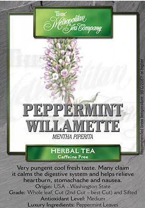 Metropolitan Tea Company Peppermint Willamette Tea Leaves 1.1lbs by Kitchen Niche