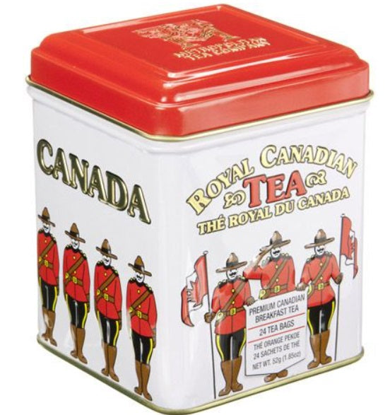 Metropolitan Tea Company RCMP Canadian Breakfast Tea Tin Box of 24 Tea Bags Metropolitan Tea Company by Kitchen Niche