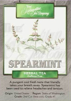 Metropolitan Tea Company Spearmint St Helen Tea Leaves 1.1lbs by Kitchen Niche