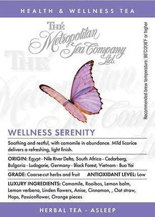 Metropolitan Tea Company Wellness Serenity Herbal Tea 1.1lbs by Kitchen Niche
