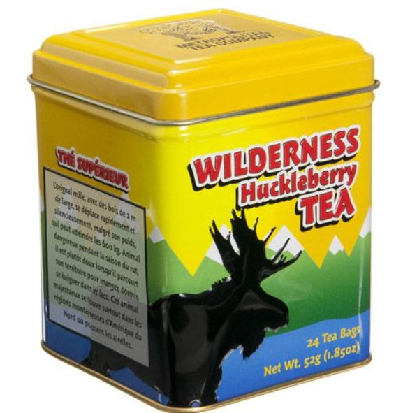 Metropolitan Tea Company Wilderness Moose Huckleberry Tea Tin Box of 24 Tea Bags Metropolitan Tea Company by Kitchen Niche