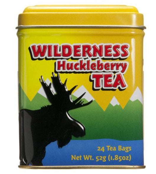 Metropolitan Tea Company Wilderness Moose Huckleberry Tea Tin Box of 24 Tea Bags Metropolitan Tea Company by Kitchen Niche