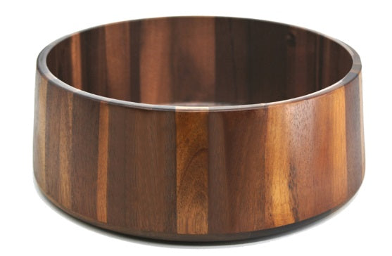 Natural Living Dark Acacia Salad Bowl by Kitchen Niche