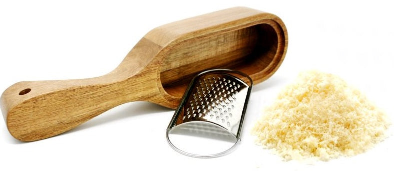 Natural Living Acacia Wood Cheese Grater Set by Kitchen Niche