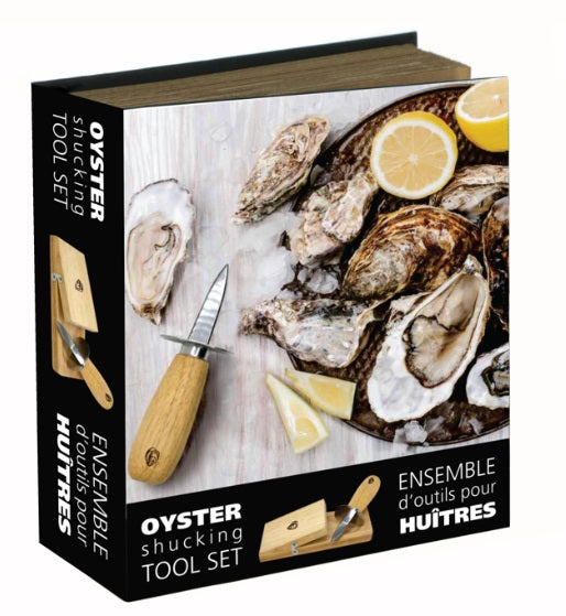 Natural Living Oyster Shucking Tool Set by Kitchen Niche