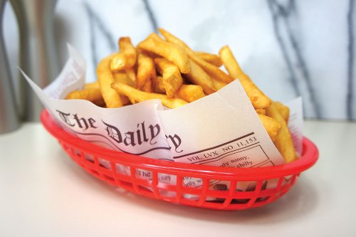 Fox Run Newsprint French Fry Paper by Kitchen Niche