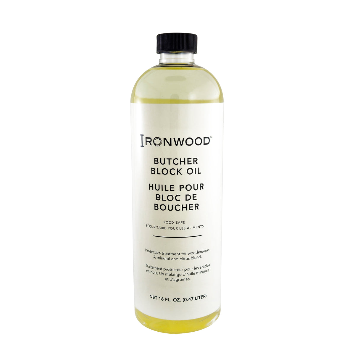 Ironwood Gourmet Butcher Block Oil 16 oz Food Safe Wood Conditioner