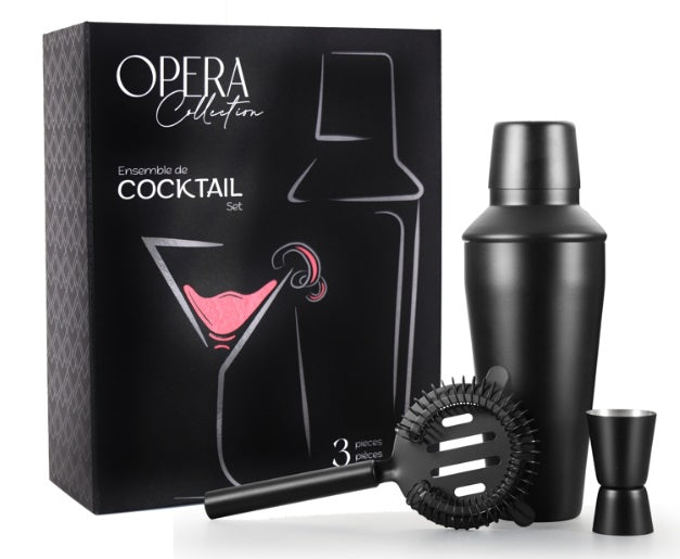 Natural Living Opera 3-Piece Cocktail Set with Gift Box Natural Living by Kitchen Niche