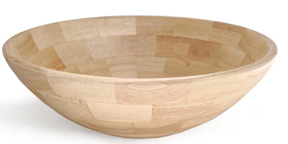 Natural Living Large Hardwood Salad Bowl