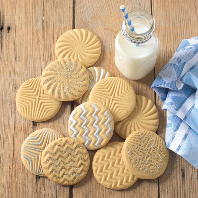 Nordic Ware Set of 3 Geo Cookie Stamps by Kitchen Niche