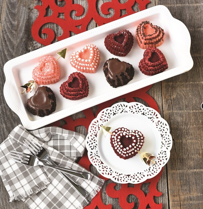 Nordic Ware Tiered Heart Cakelet Pan by Kitchen Niche