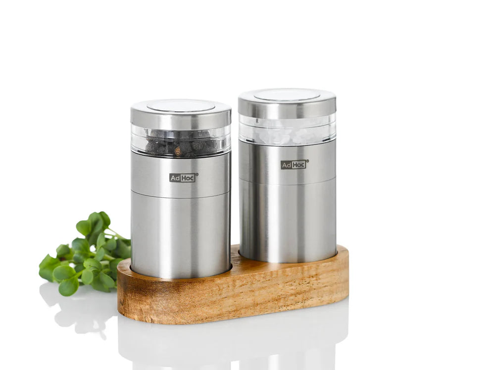 AdHoc Menage Molto Salt & Pepper Mill Set – 3.7" / 9.5 cm
