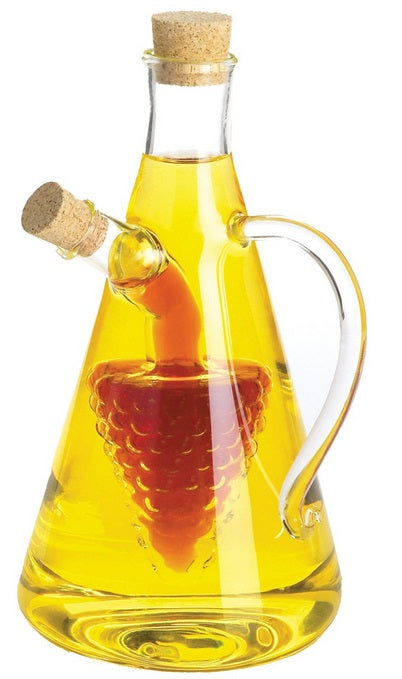Fox Run Grape Oil & Vinegar Bottle with Handle by Kitchen Niche