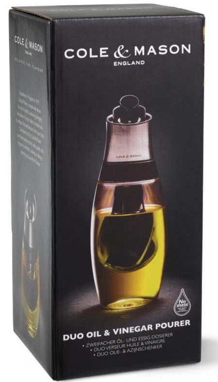 Cole & Mason Duo Oil & Vinegar Dispenser – 14 oz / 1.5 oz by Kitchen Niche