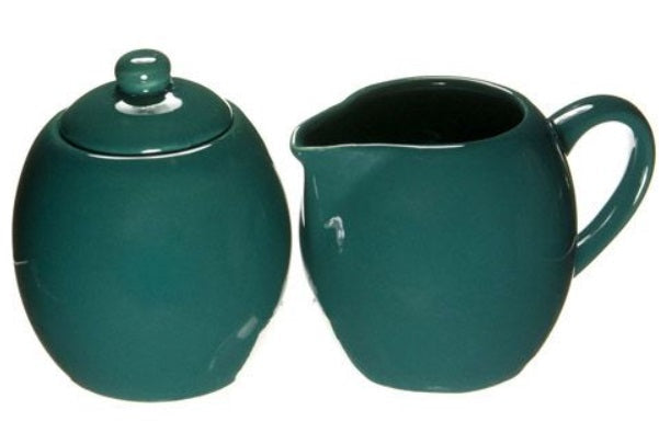 Old Amsterdam Green Milk &amp; Sugar Set by Kitchen Niche