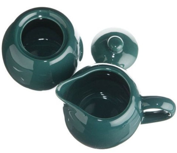 Old Amsterdam Green Milk & Sugar Set by Kitchen Niche