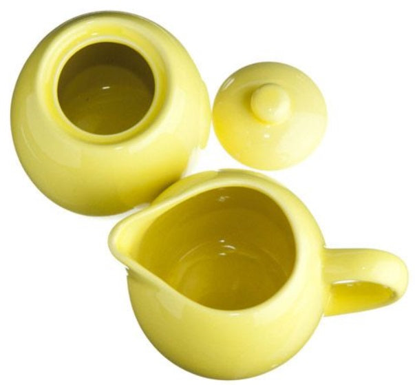 Old Amsterdam Lemon Yellow Milk & Sugar Set by Kitchen Niche