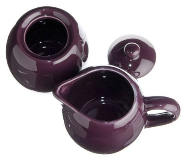 Old Amsterdam Plum Purple Milk & Sugar Set by Kitchen Niche