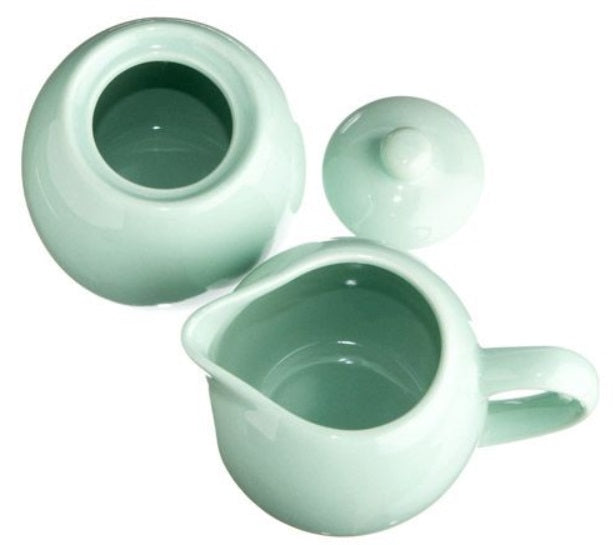 Old Amsterdam Sea Foam Green Milk & Sugar Set by Kitchen Niche