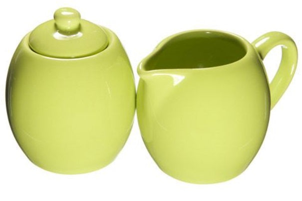 Old Amsterdam Tea Green Milk &amp; Sugar Set by Kitchen Niche
