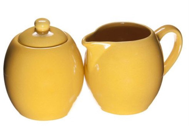 Old Amsterdam Yellow Milk & Sugar Set by Kitchen Niche