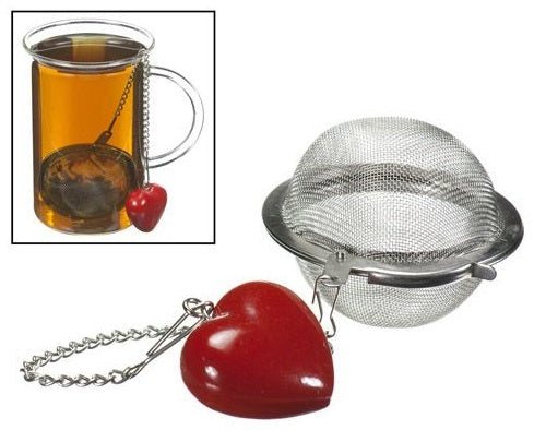 G & H Tea Services Tea Infuser Ball with Heart Ornament by Kitchen Niche