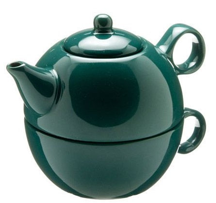 Old Amsterdam Green 1-Cup Tea 4 One Teapot With Mug by Kitchen Niche
