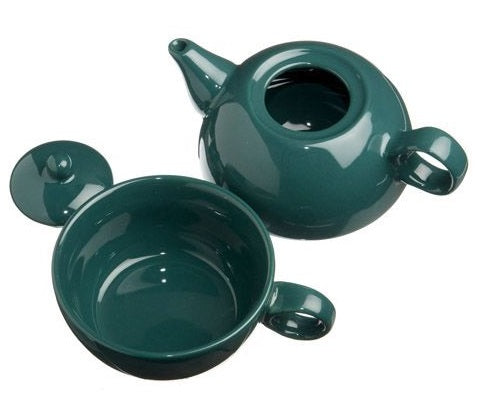 Old Amsterdam Green 1-Cup Tea 4 One Teapot With Mug by Kitchen Niche