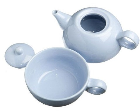 Old Amsterdam Powder Blue 1-Cup Tea 4 One Teapot With Mug by Kitchen Niche