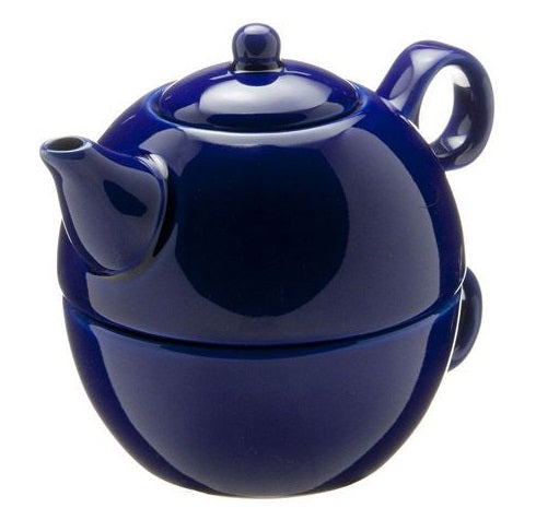 Old Amsterdam Royal Blue 1-Cup Tea 4 One Teapot With Mug by Kitchen Niche
