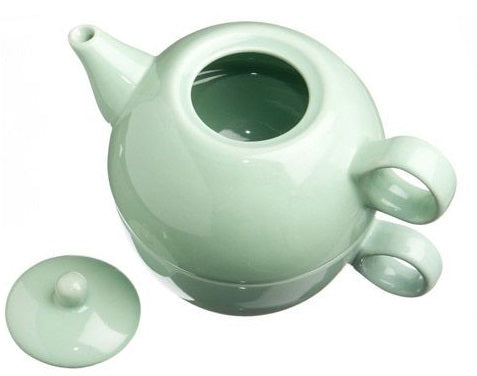Old Amsterdam Sea Foam 1-Cup Tea 4 One Teapot With Mug by Kitchen Niche
