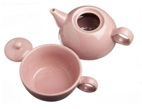 Old Amsterdam Sierra Rose 1-Cup Tea 4 One Teapot With Mug by Kitchen Niche