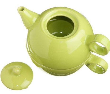 Old Amsterdam Tea Green 1-Cup Tea 4 One Teapot With Mug by Kitchen Niche