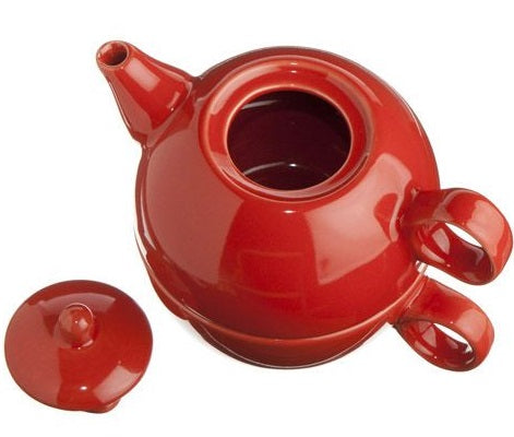 Old Amsterdam Red 1-Cup Tea 4 One Teapot With Mug by Kitchen Niche