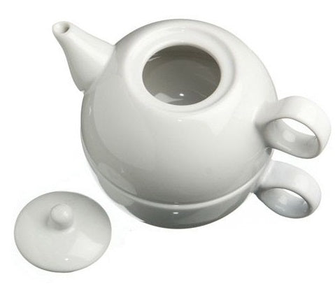 Old Amsterdam White 1-Cup Tea 4 One Teapot With Mug by Kitchen Niche
