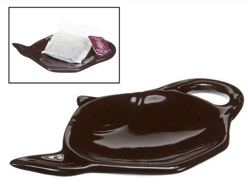 Old Amsterdam Dark Brown Tea Bag Holder by Kitchen Niche