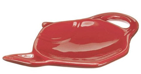 Old Amsterdam Vermillion Red Tea Bag Holder by Kitchen Niche