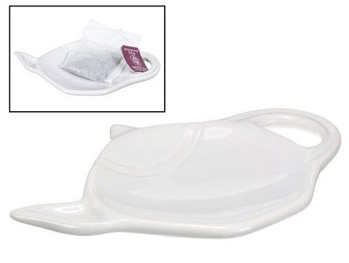 Old Amsterdam White Tea Bag Holder by Kitchen Niche